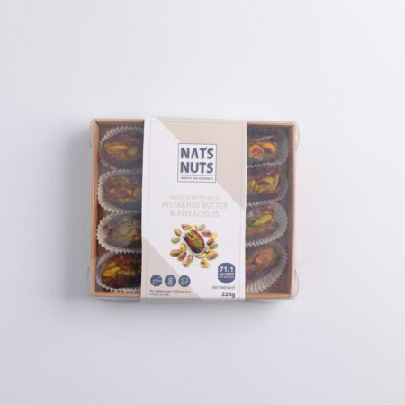 Dates Stuffed With Pistachio Butter & Pistachios