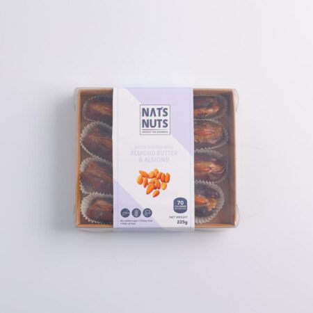 Dates Stuffed With Almond Butter & Almonds